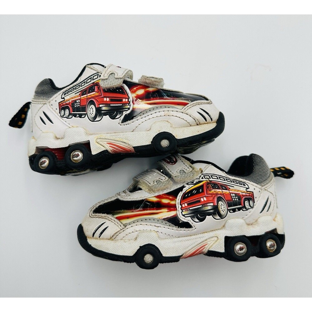 Vintage Matchbox Firetruck Sneakers Tennis Shoes Sz 6 Toddler